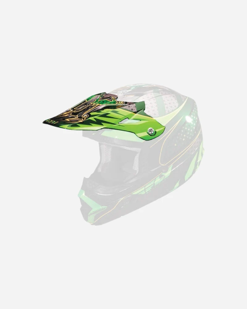Visière Fly Racing Trophy - Vert/Noir/Argent