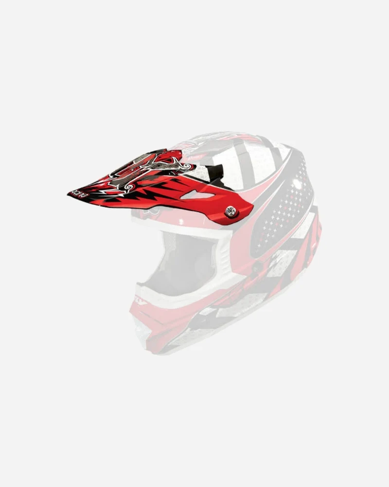 Visière Fly Racing Trophy - Rouge/Noir/Blanc