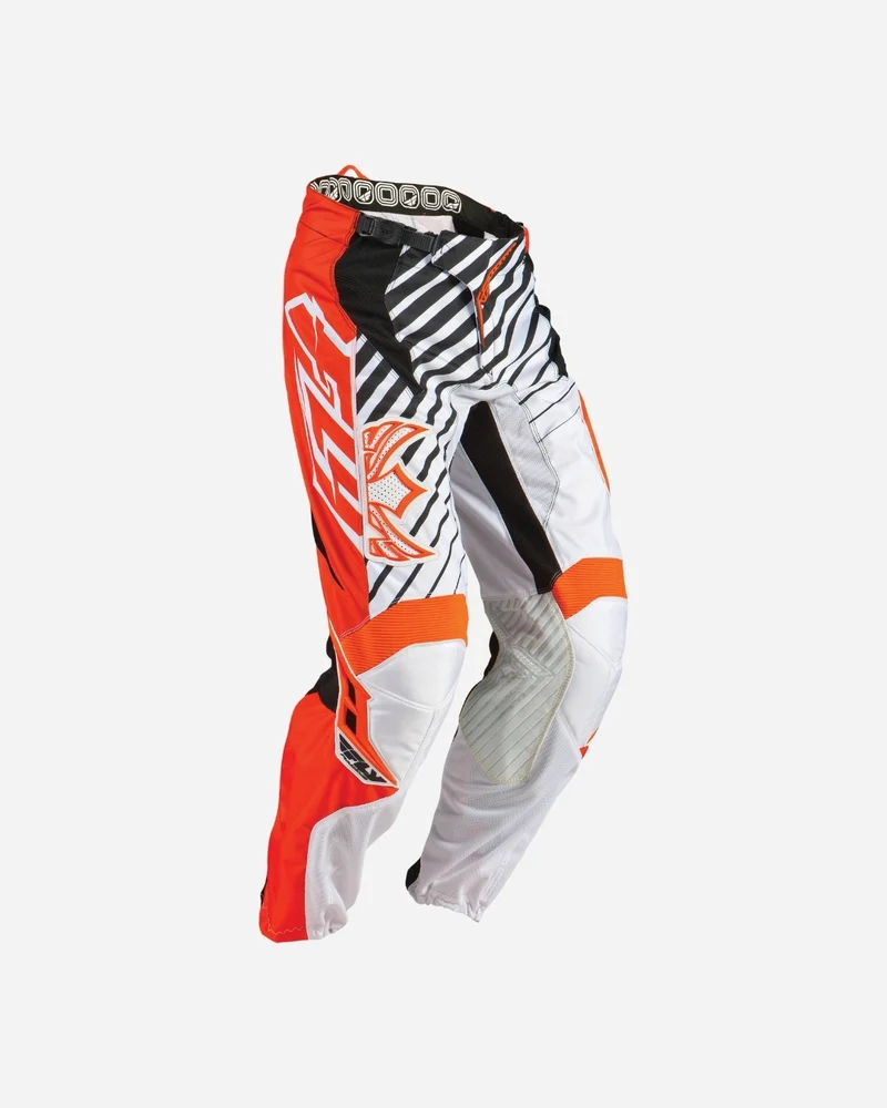 Pantalon Fly Racing Kinetic - Orange/Blanc